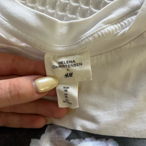 H&M Helena Christensen Relaxed T-Shirt - XS - Picture 5 of 6